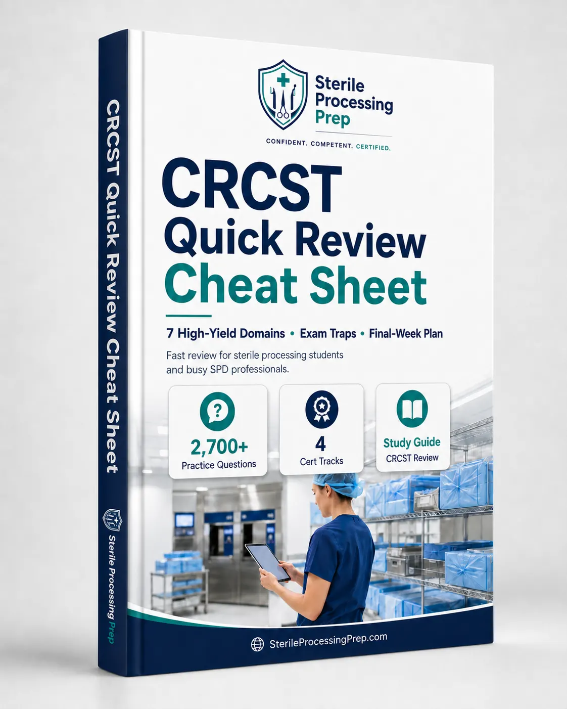 CRCST Quick Review Cheat Sheet mock book cover
